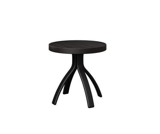 Berlin Gardens Murphy Dining Height End Table — Matte Black