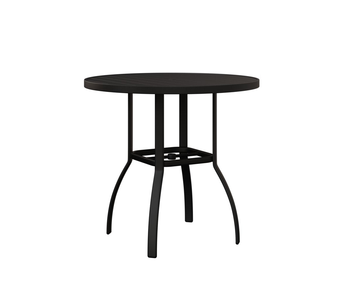 Berlin Gardens Murphy 42″ Round Bar Table — Matte Black
