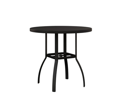 Berlin Gardens Murphy 42″ Round Bar Table — Matte Black