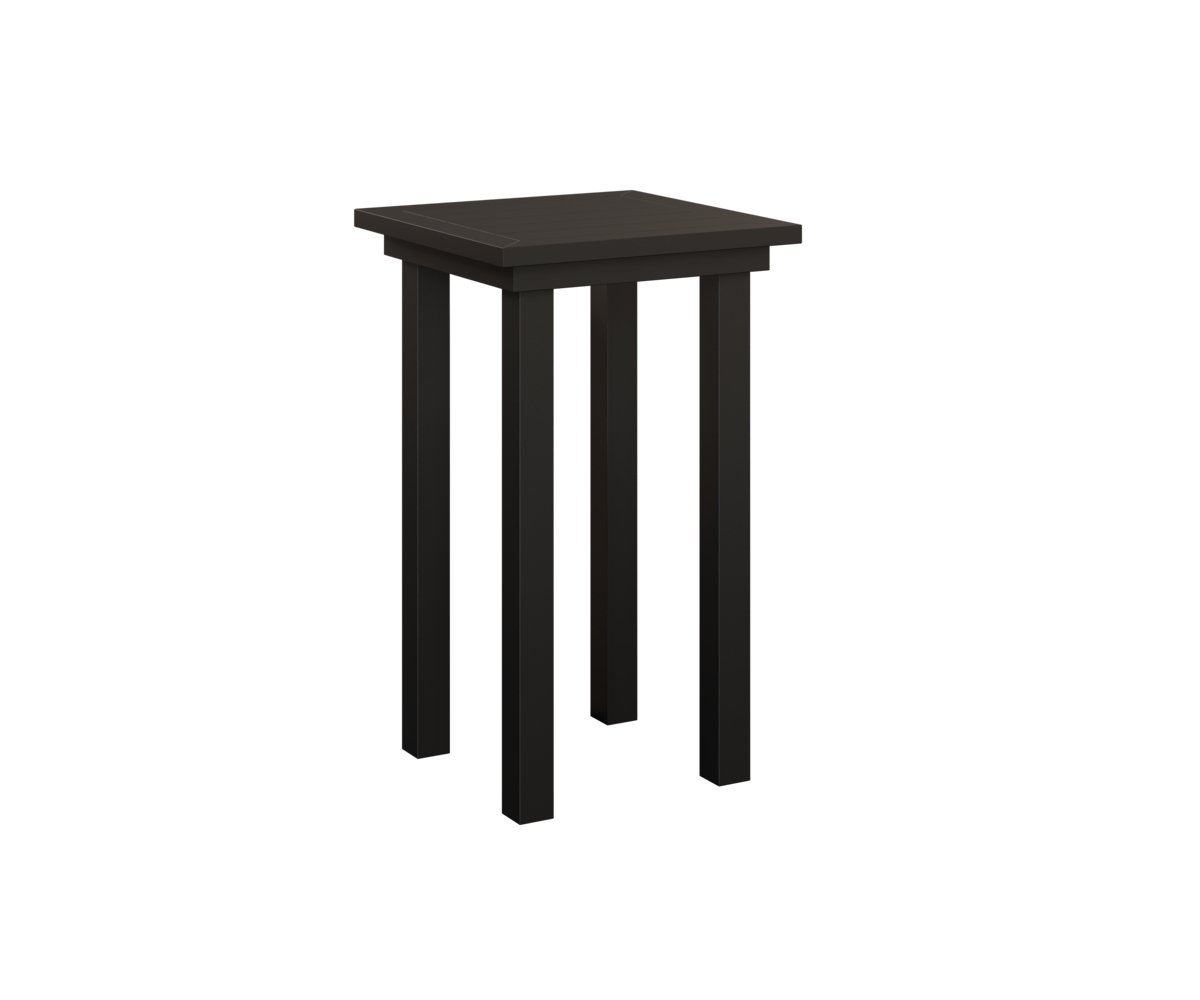 Berlin Gardens Vida Bar Height End Table — Matte Black