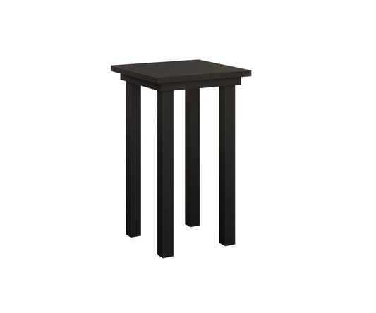 Berlin Gardens Vida Bar Height End Table — Matte Black
