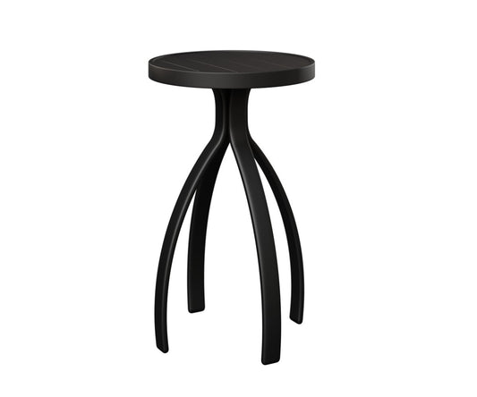 Berlin Gardens Murphy Bar Height End Table — Matte Black