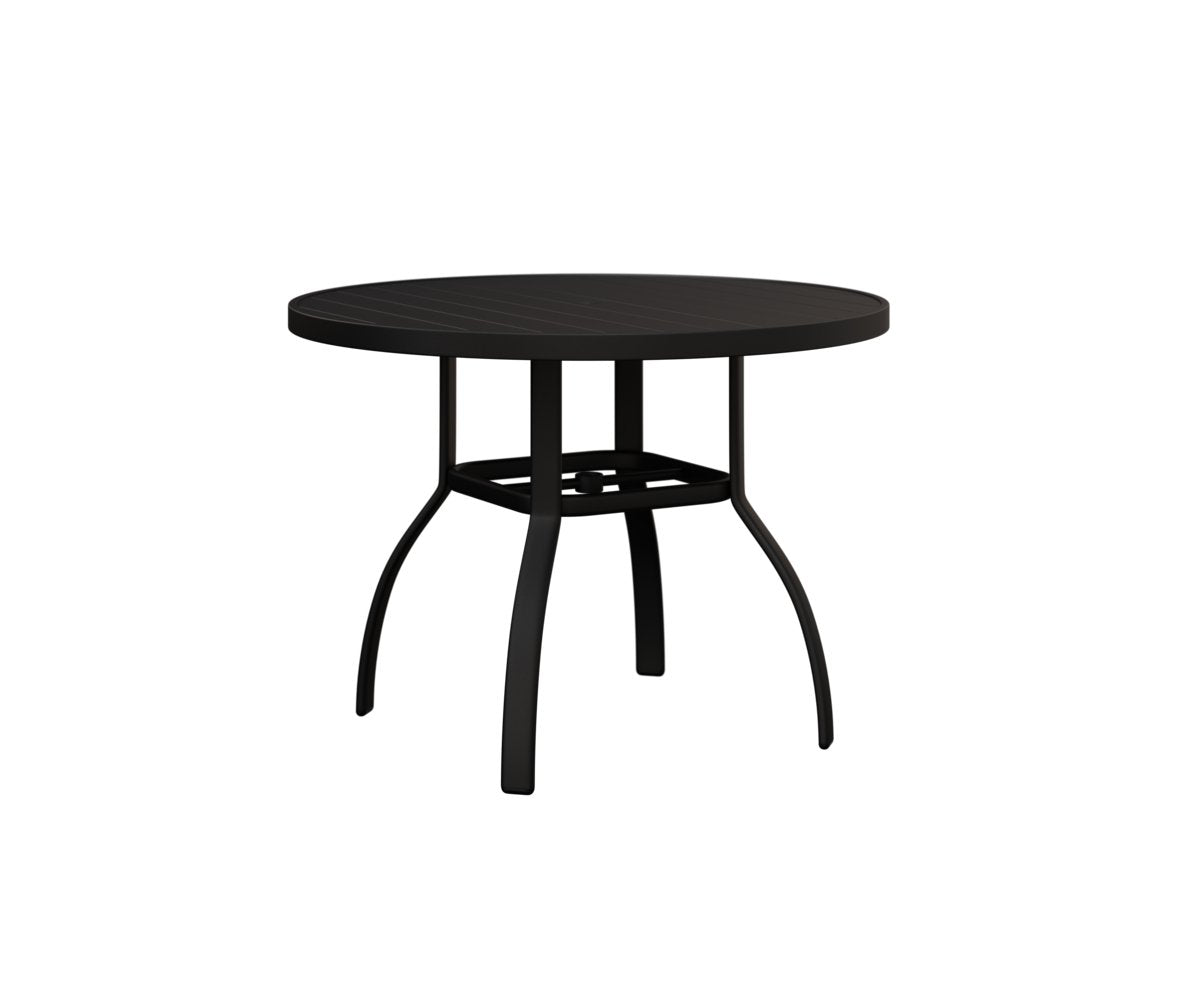 Berlin Gardens Murphy 42″ Round Dining Table — Matte Black