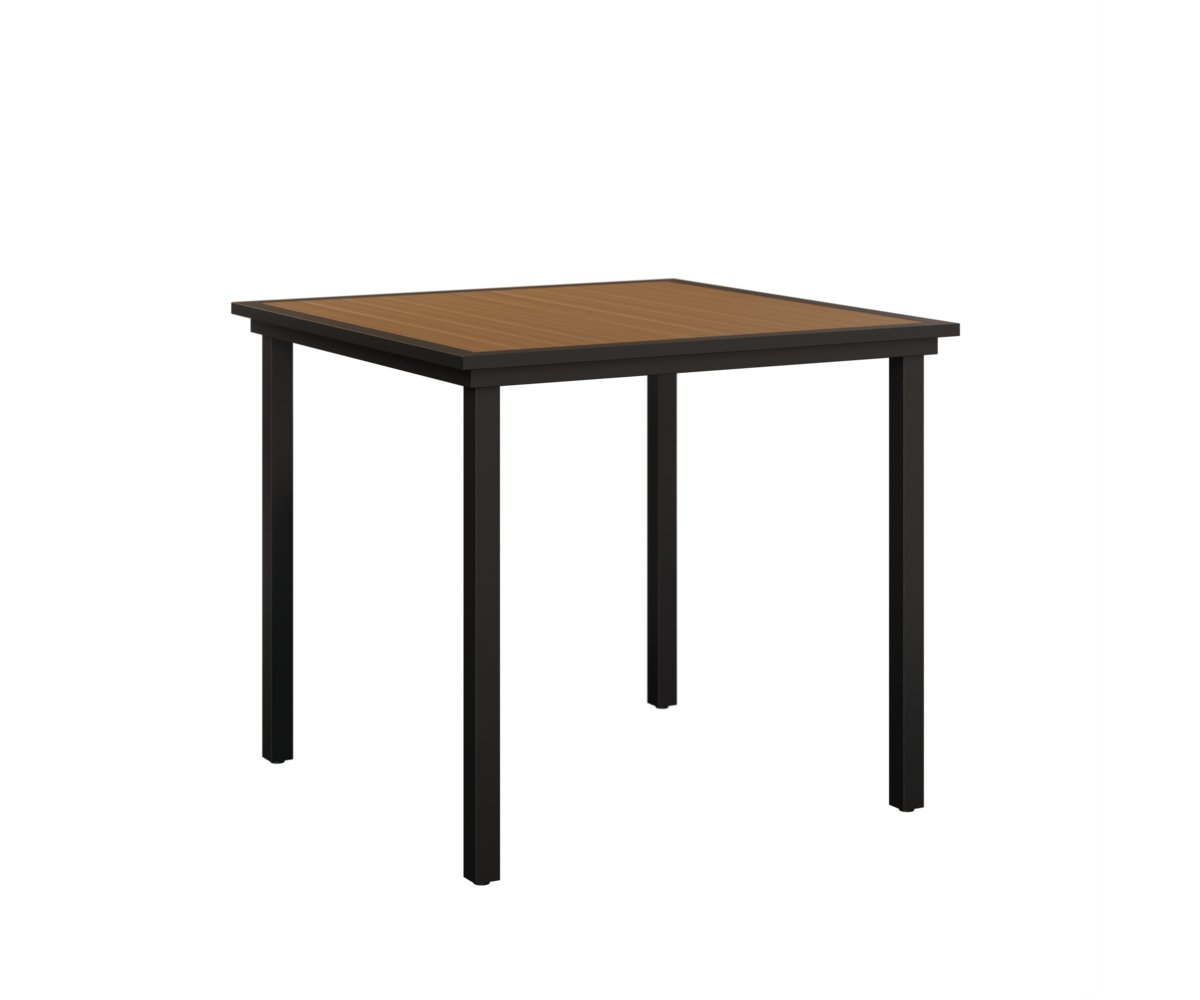 Berlin Gardens Vida 44″ Square Poly Bar Table view 4