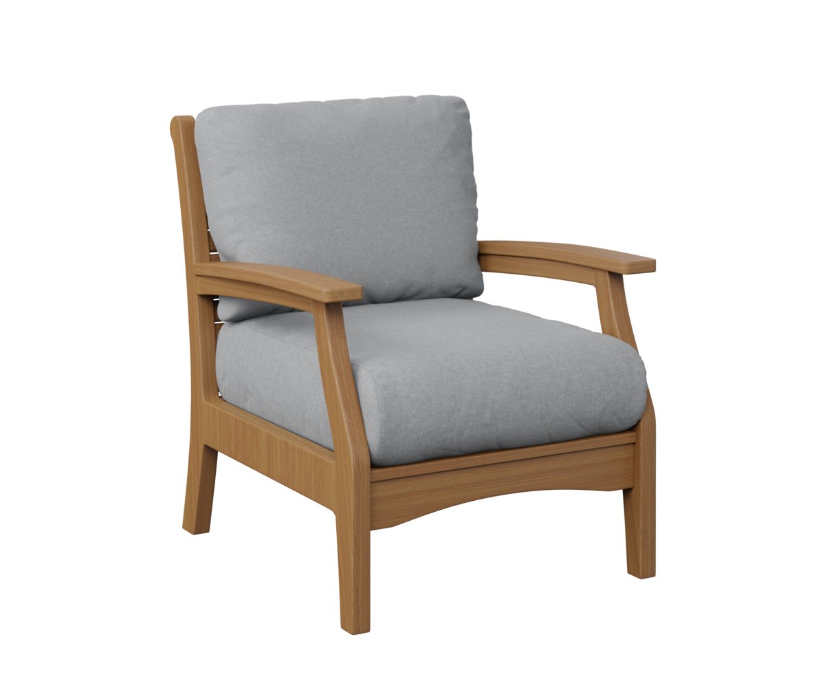 Berlin Gardens Classic Terrace Club Chair in Natural Teak