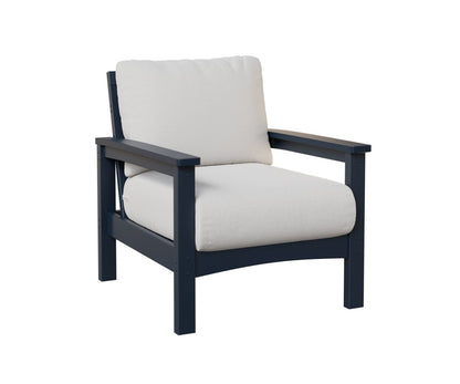 Berlin Gardens Camden Club Chair in Navy Blue
