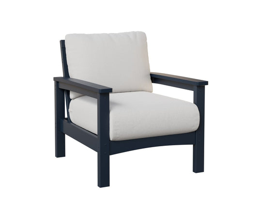 Berlin Gardens Camden Club Chair in Navy Blue