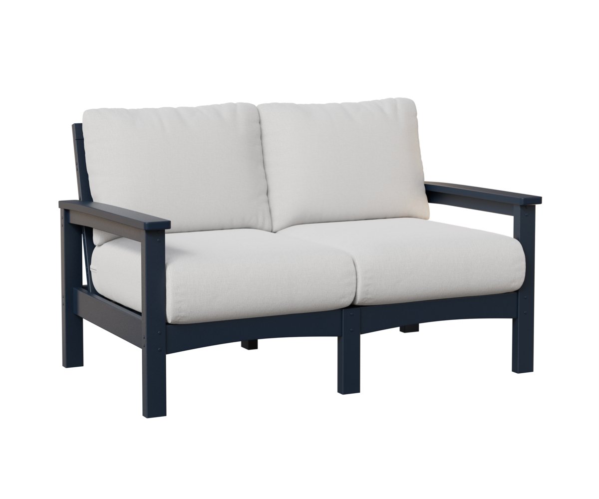 Berlin Gardens Camden Loveseat in Navy Blue