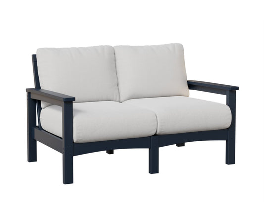 Berlin Gardens Camden Loveseat in Navy Blue