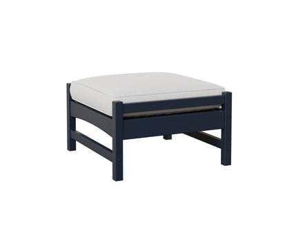 Berlin Gardens Camden Ottoman in Navy Blue