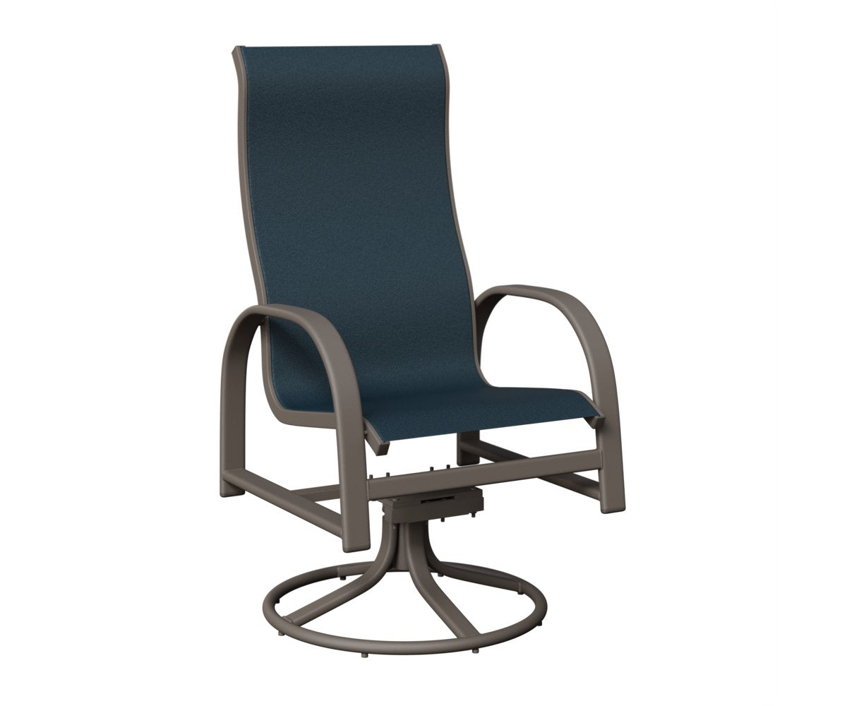 Berlin Gardens Murphy Standard Sling High Back Swivel Rocker Dining Chair view 1