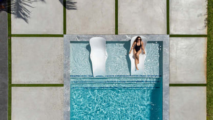 Panama Jack In-Pool chaise lounger with built-in drain hole set of 2