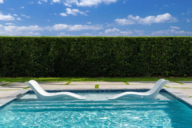 Panama Jack In-Pool chaise lounger with built-in drain hole set of 2