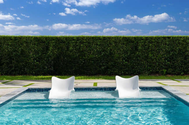 Panama Jack In-Pool chaise lounger with built-in drain hole set of 2