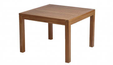 Panama Jack square outdoor dining table made with solid Acacia wood construction