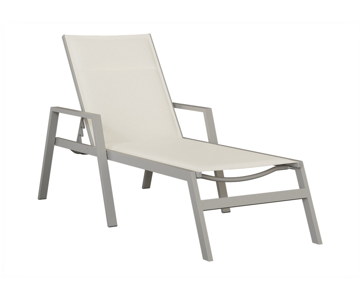 Berlin Gardens Vida Padded Sling Chaise Lounge view 4