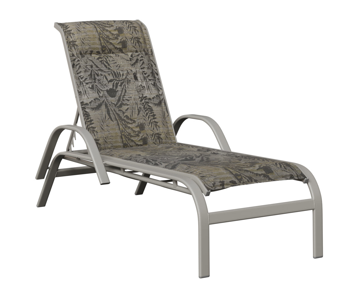 Berlin Gardens Murphy Padded Sling Chaise Lounge view 4