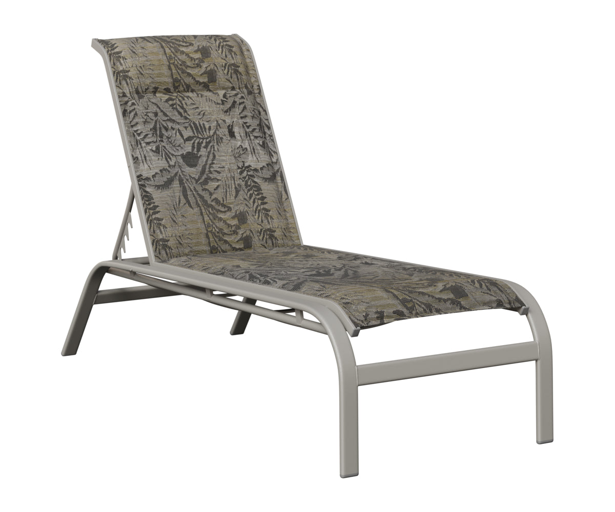 Berlin Gardens Murphy Padded Sling Chaise Armless Lounge view 4