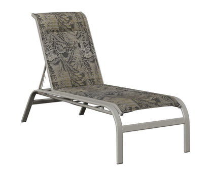Berlin Gardens Murphy Padded Sling Chaise Armless Lounge view 4