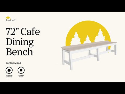 How to Assemble the LuxCraft Café Dining Bench (72")