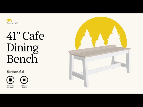 How to Assemble the LuxCraft Café Dining Bench (41")