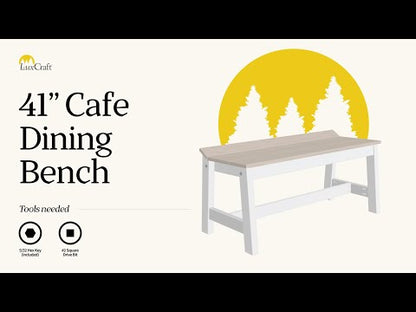 How to Assemble the LuxCraft Café Dining Bench (41")
