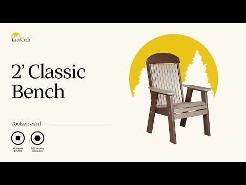 How to Assemble the LuxCraft 2' Classic Bench