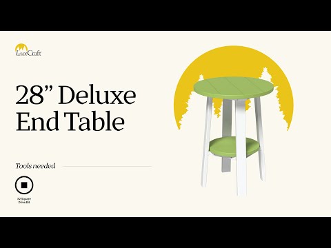 How to assemble the LuxCraft 28 Inch Deluxe End Table