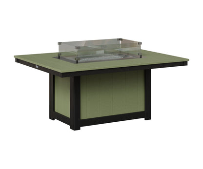 Berlin Gardens Donoma Rectangular Fire Pit Table view 3