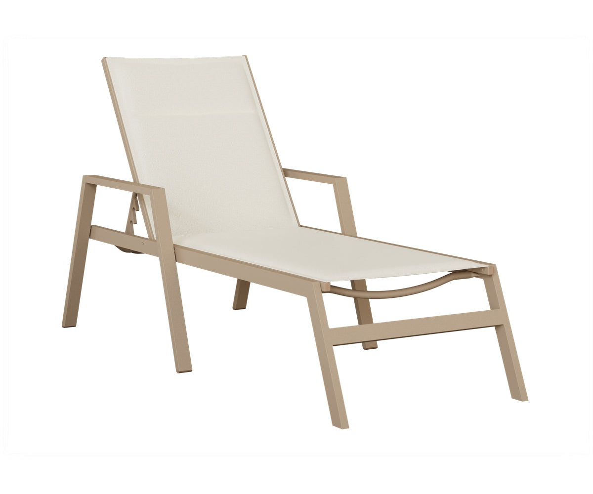 Berlin Gardens Vida Padded Sling Chaise Lounge view 3