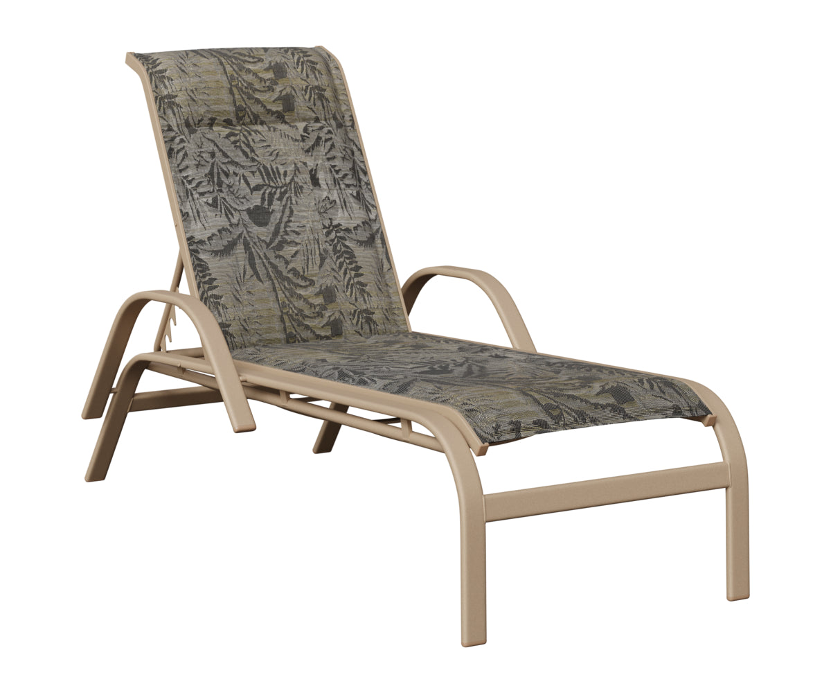 Berlin Gardens Murphy Padded Sling Chaise Lounge view 3