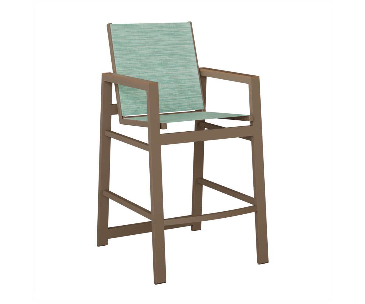 Berlin Gardens Vida Padded Sling Bar Chair view 2