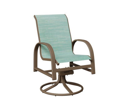 Berlin Gardens Murphy Padded Sling Swivel Rocker Dining Chair view 2