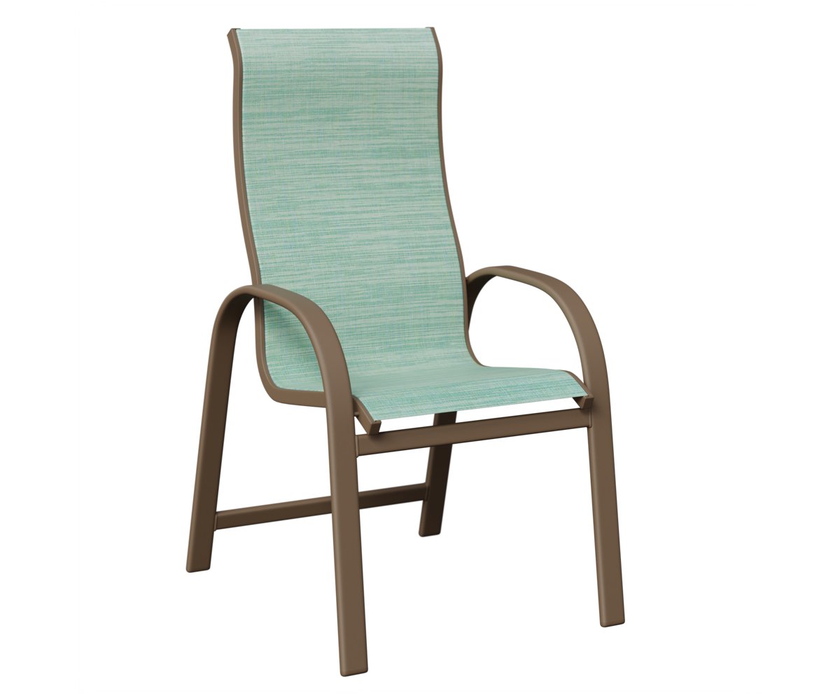 Berlin Gardens Murphy Padded Sling High Back Dining Chair view 2