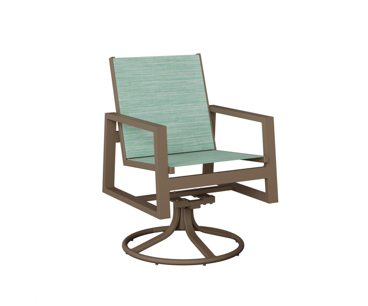 Berlin Gardens Vida Standard Sling Swivel Rocker Dining Chair view 3