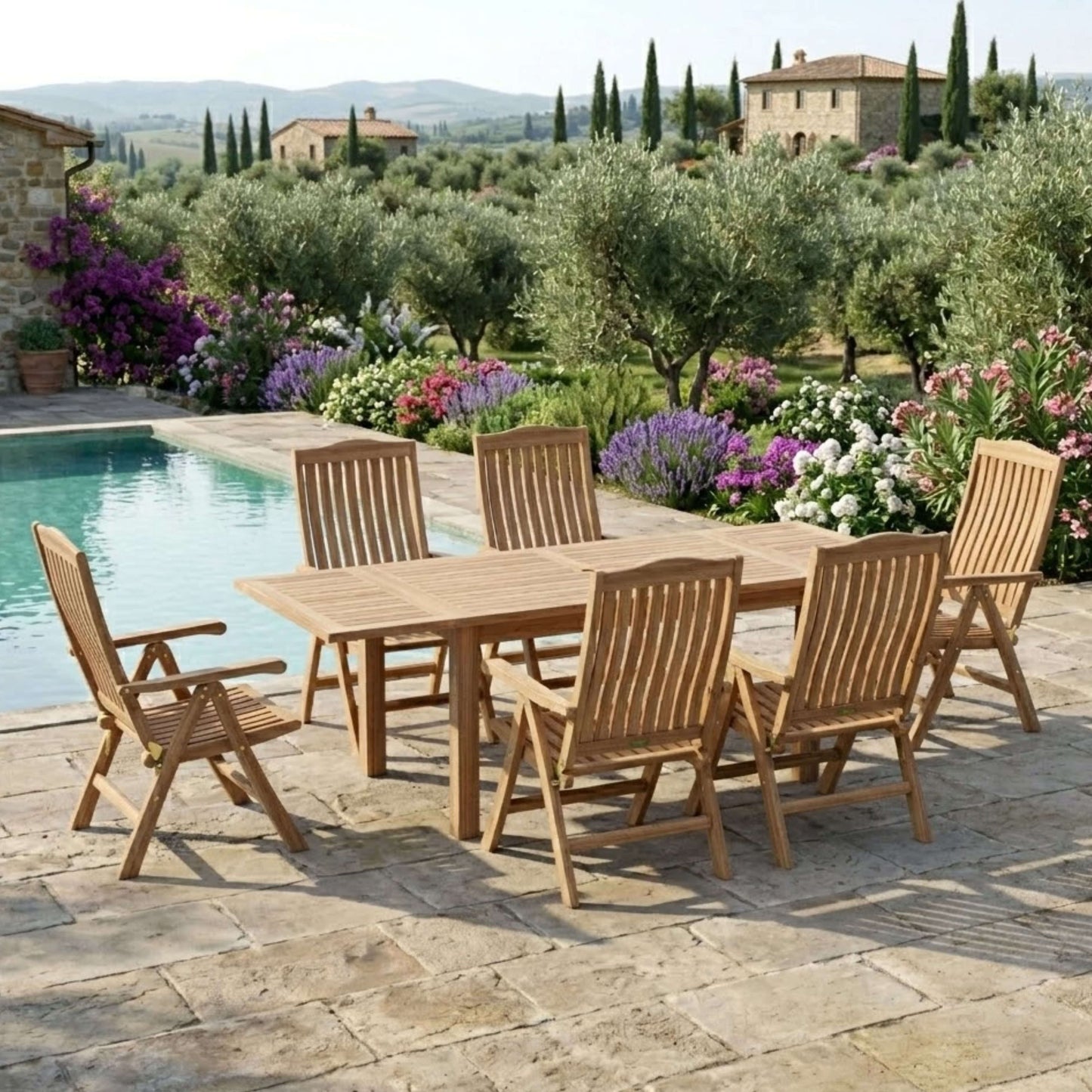 Anderson Teak Bahama Katana 7-Piece Dining Set