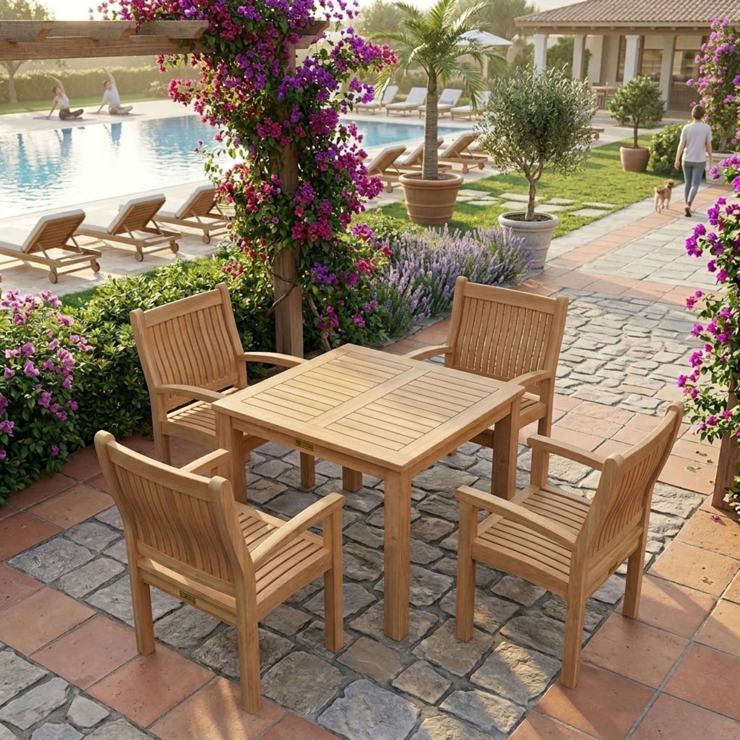 Anderson Teak Bahama Sahara 5-Piece Bistro Set