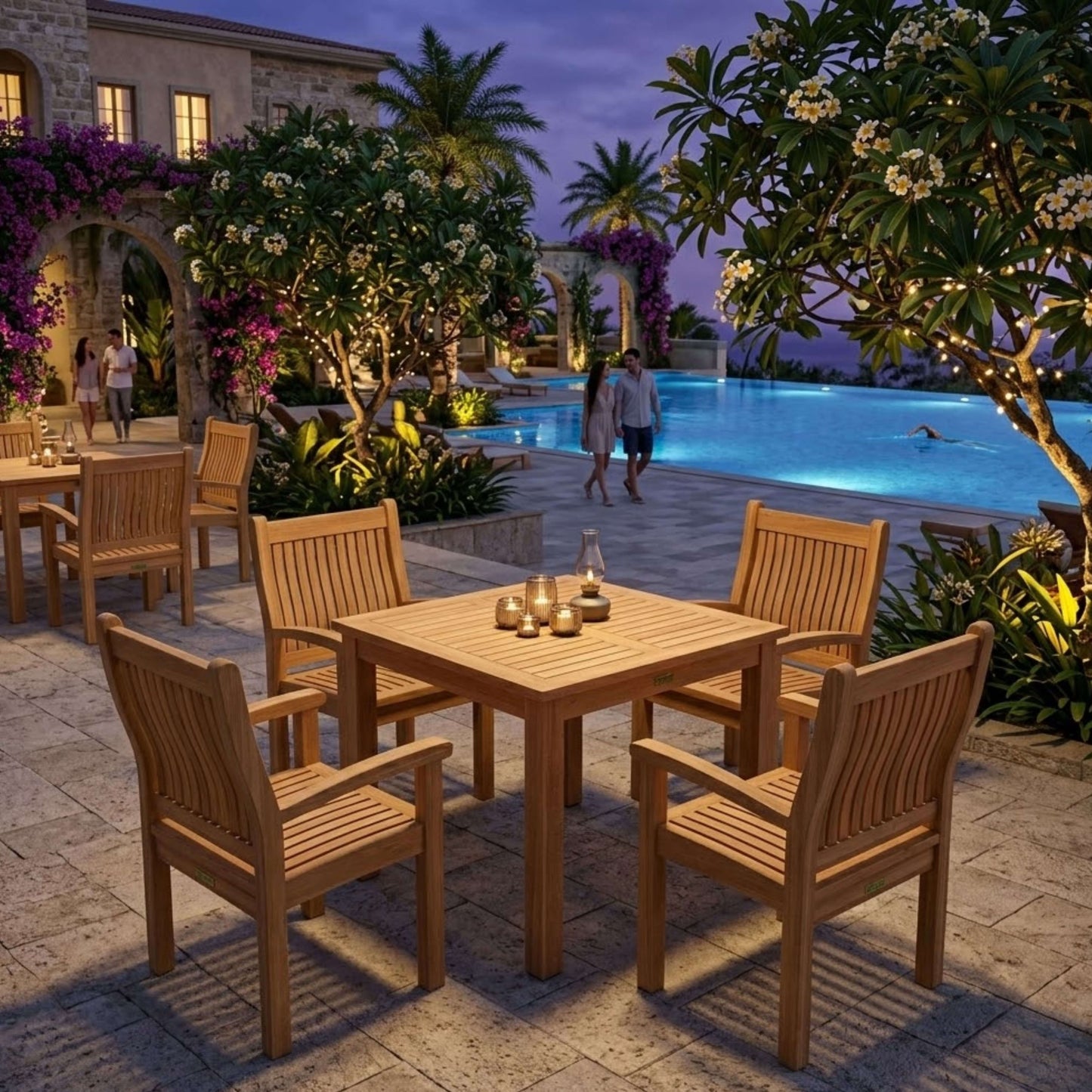 Anderson Teak Bahama Sahara 5-Piece Bistro Set