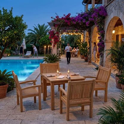 Anderson Teak Bahama Sahara 5-Piece Bistro Set