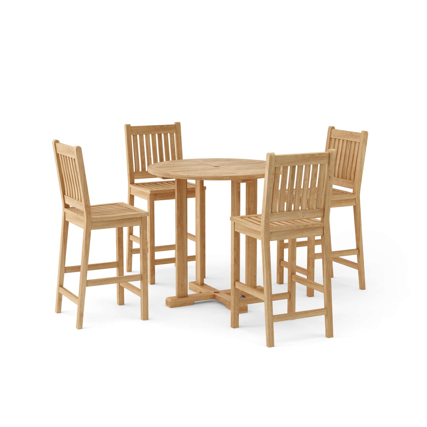 Anderson Teak Bahama Avalon 5-Piece Round Bar Set