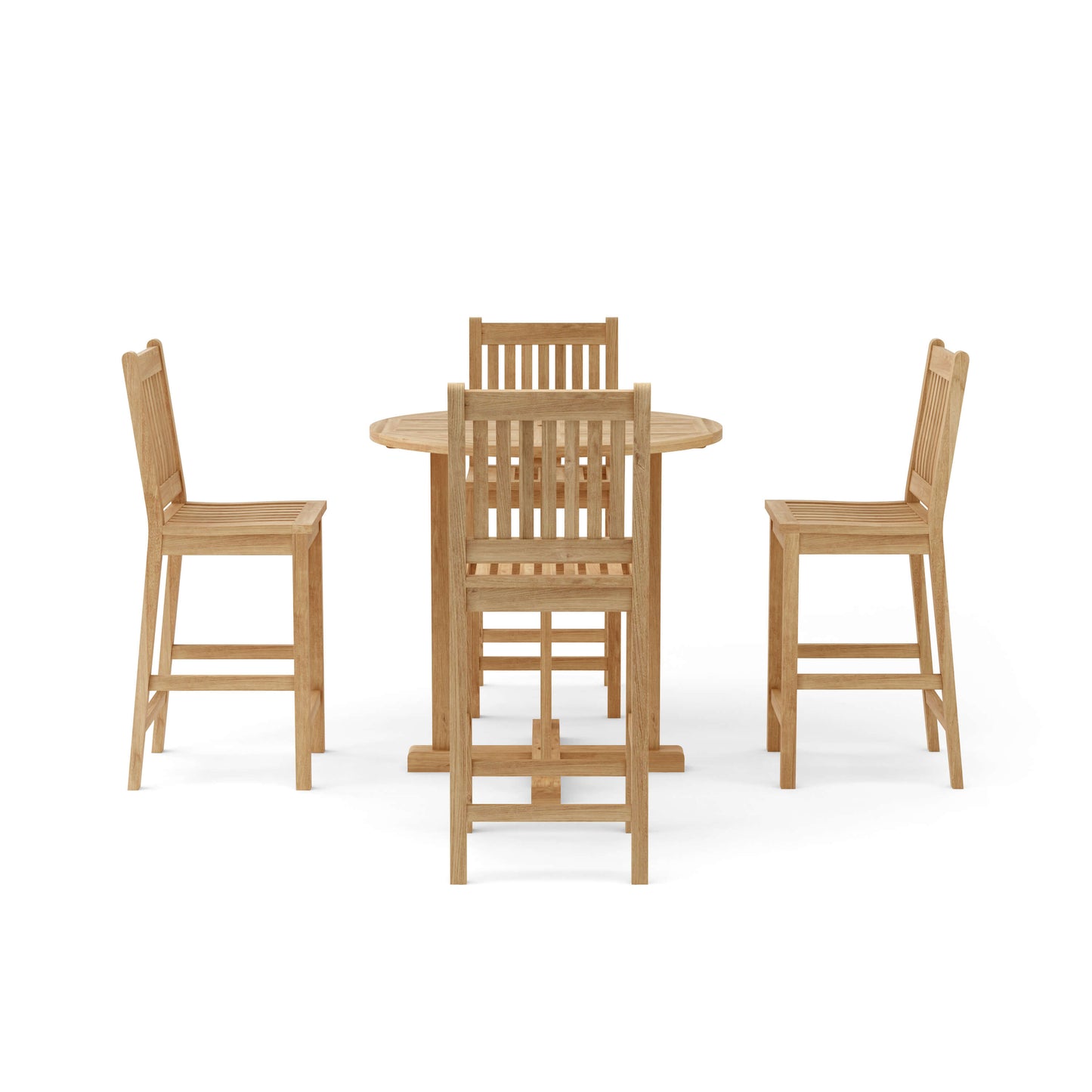 Anderson Teak Bahama Avalon 5-Piece Round Bar Set