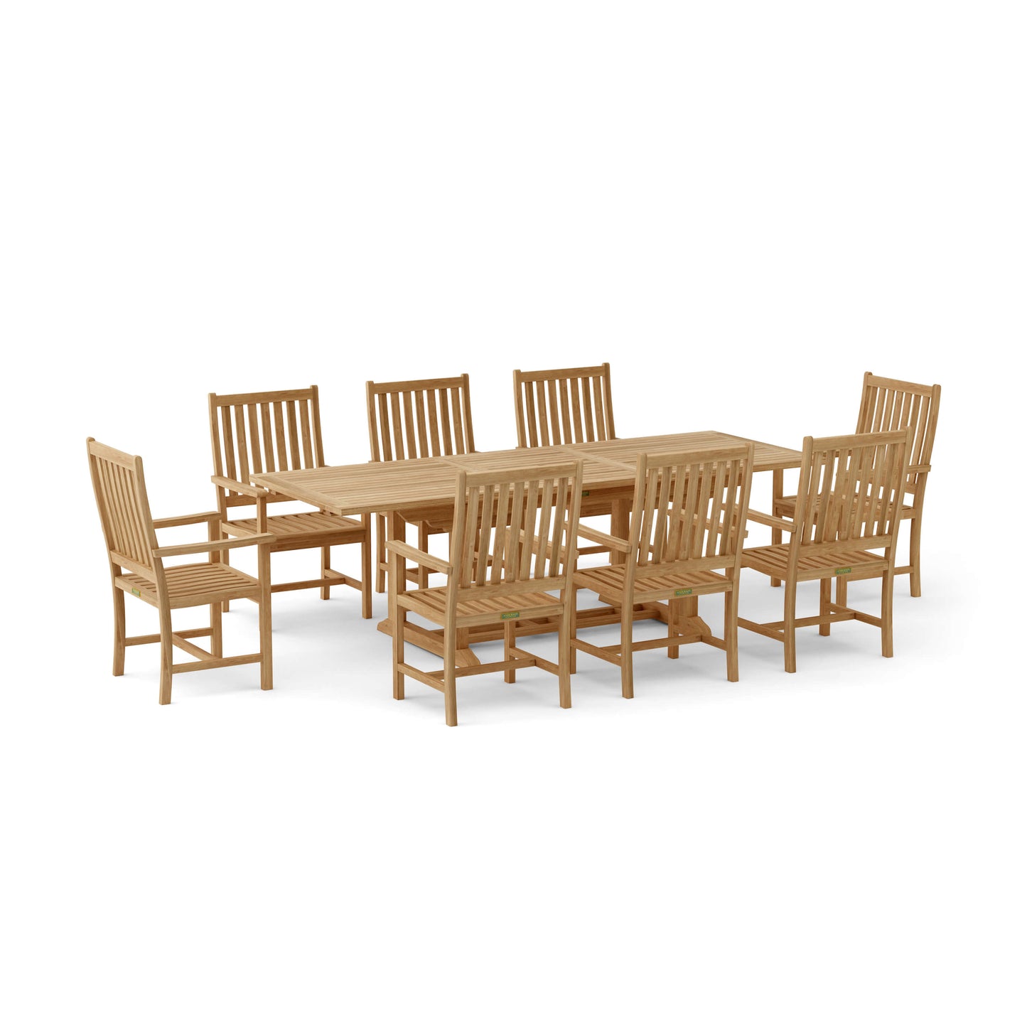 Anderson Teak Bahama Wilshire 9-Piece Extension Dining Set