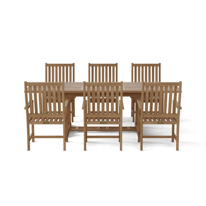Anderson Teak Bahama Wilshire 7-Piece Extension Dining Set
