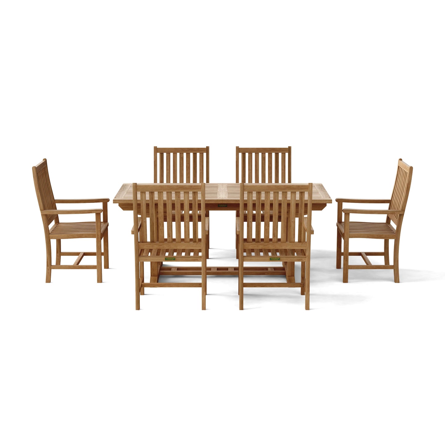 Anderson Teak Bahama Wilshire 7-Piece Extension Dining Set