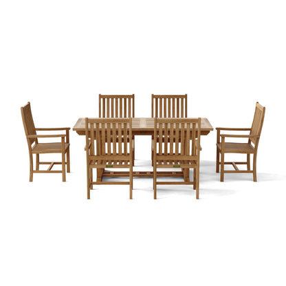 Anderson Teak Bahama Wilshire 7-Piece Extension Dining Set