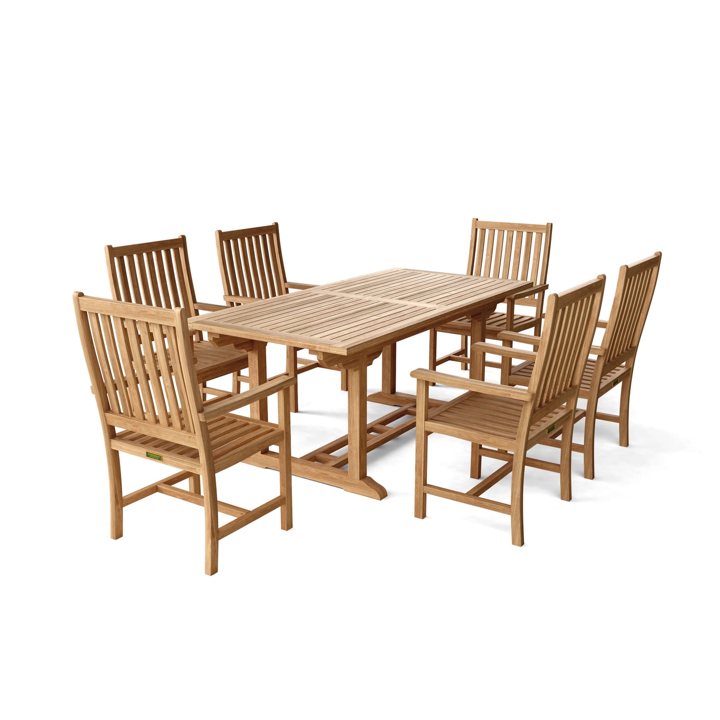 Anderson Teak Bahama Wilshire 7-Piece Extension Dining Set