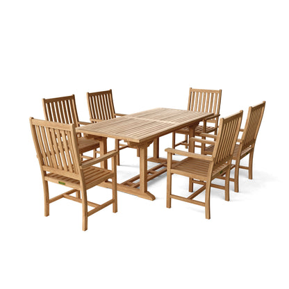 Anderson Teak Bahama Wilshire 7-Piece Extension Dining Set