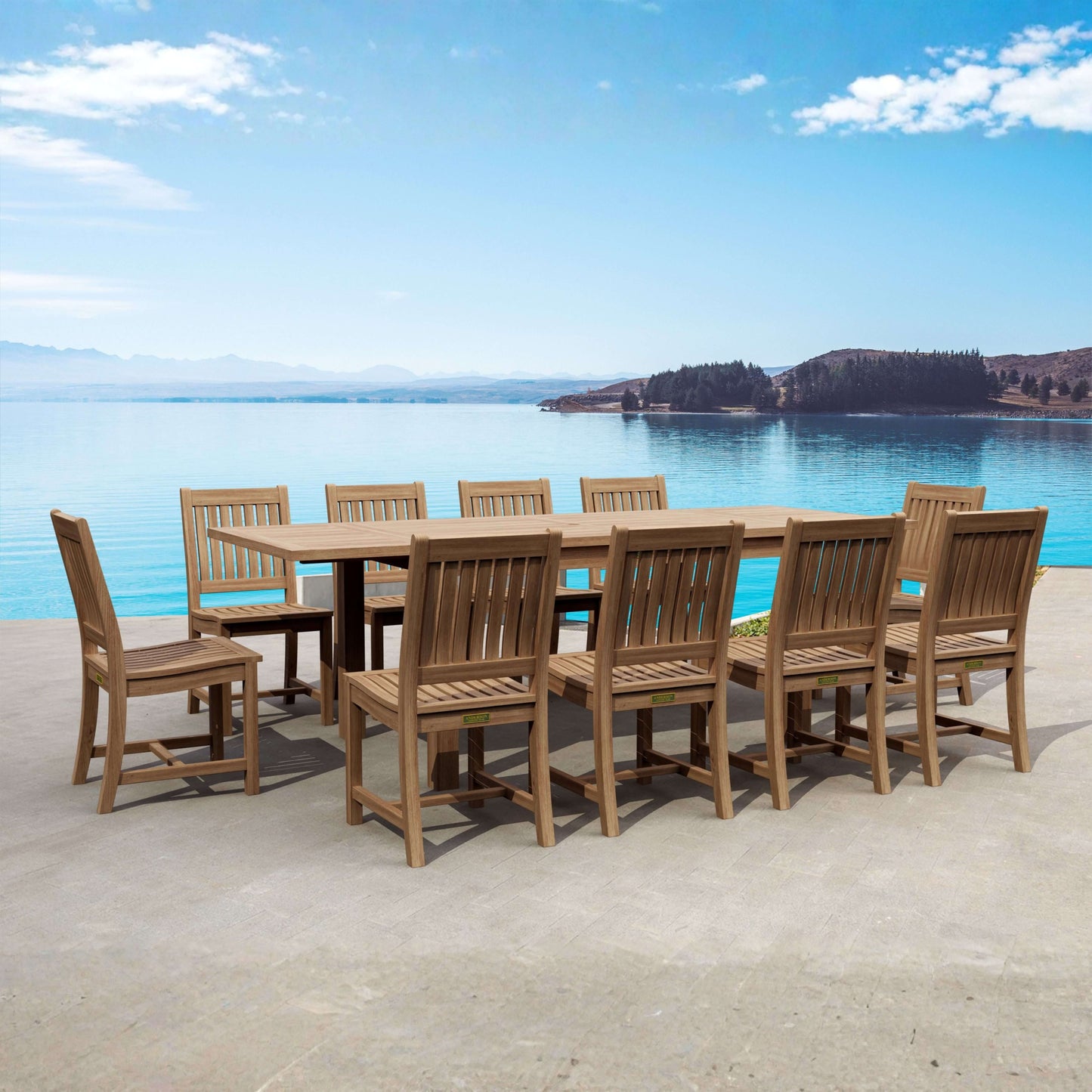 Anderson Teak Bahama Rialto 11-Piece Rectangular Dining Set