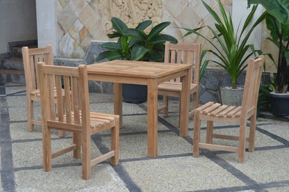 Anderson Teak Bahama Classic 5-Piece Square Dining Set