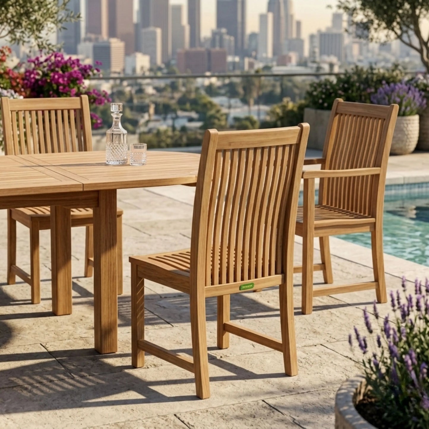 Anderson Teak Bahama Chicago 7-Piece Oval Dining Set